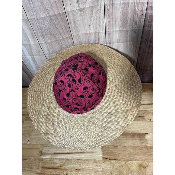Vintage Minnie Mouse Disney Straw Summer Hat - Picture 4 of 7